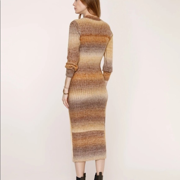 HEARTLOOM Marina Ombré Stripe Sweater Dress NWT Large - Picture 2 of 12